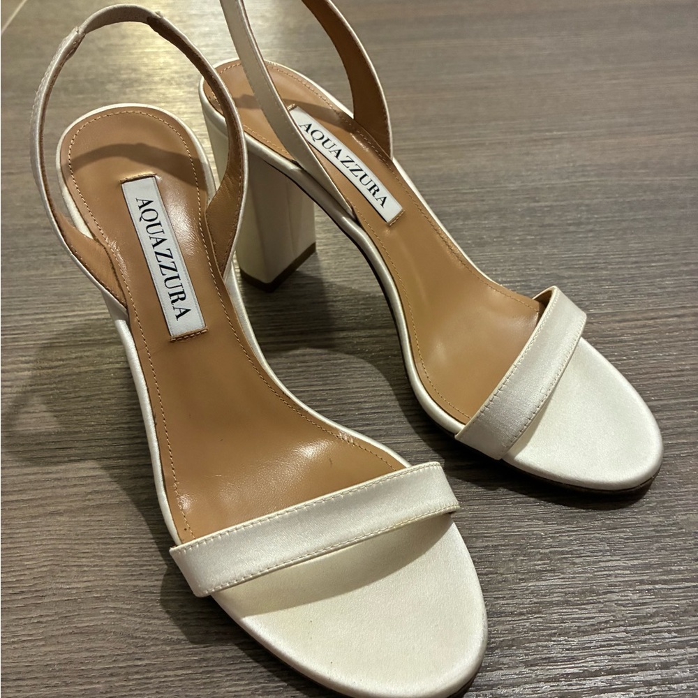 Aquazzura So Nude 85 Cream Heels